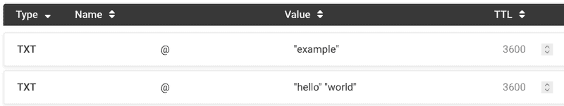 txt records must be fully escaped with double quotes